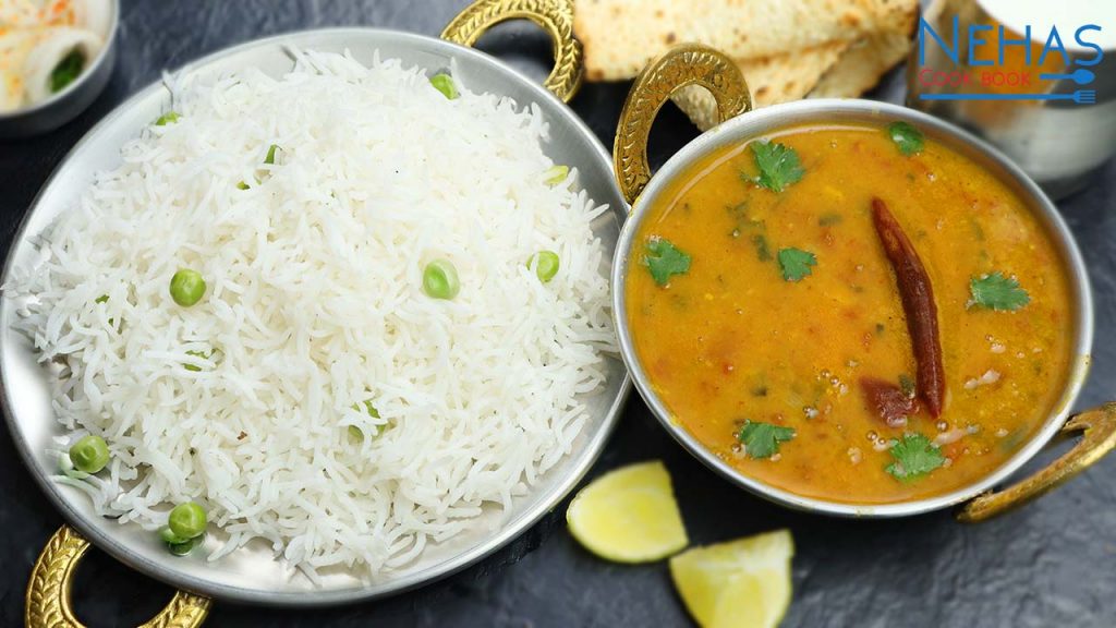 Gujarati daal bhaat recipe lila lasan ni daal and chawal recipe how