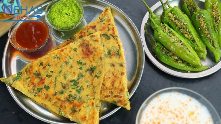 Methi aloo paratha | how to make aloo methi paratha | stuffed methi paratha | stuffed fried chillies