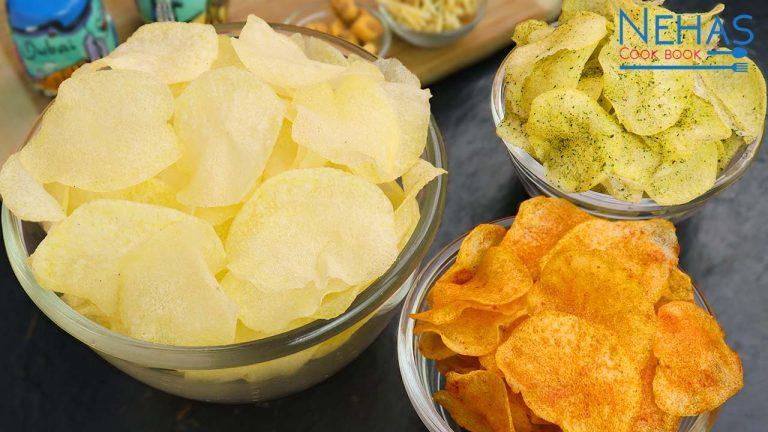 Instant potato chips | How to make potato chips | crispy potato chips