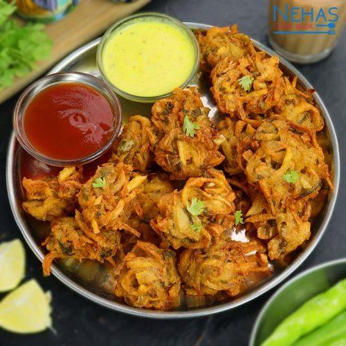 Batata laccha bhajiya | aloo laccha pakora | aloo pakoda - Nehas Cook Book