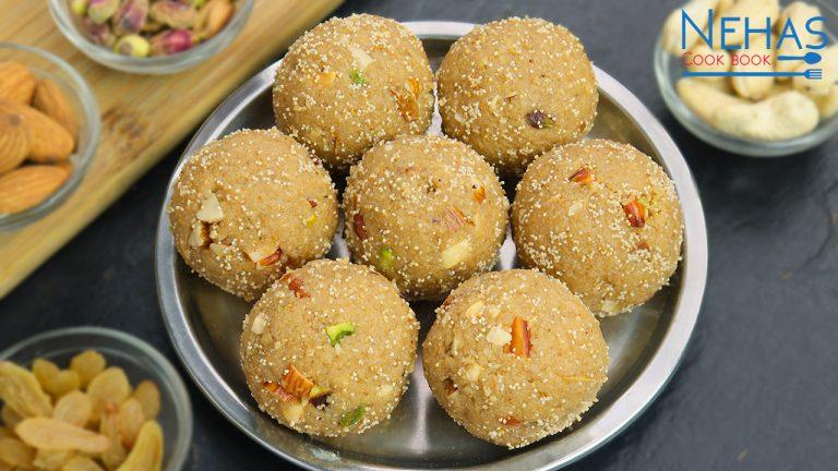 Gud churma na ladoo | churma na ladoo without frying | Gujarati churma na ladoo