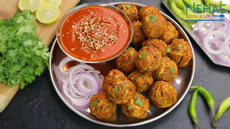 Dudhi na bhajiya | sweet bhajiya chutney | lauki pakoda | sweet pakoda chutney