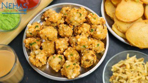 2 ways farali bhajiya | sabudana pakoda | aloo pakoda - Nehas Cook Book