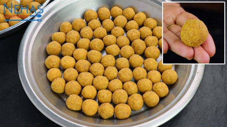 Magas recipe | Gujarati magas ladoo recipe | magaj na ladoo | besan ladoo recipe