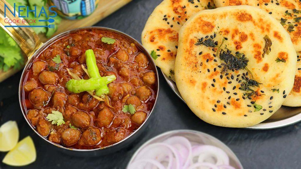 Chole Kulcha Recipe How To Make Chole Kulcha Recipe No Yeast Tawa