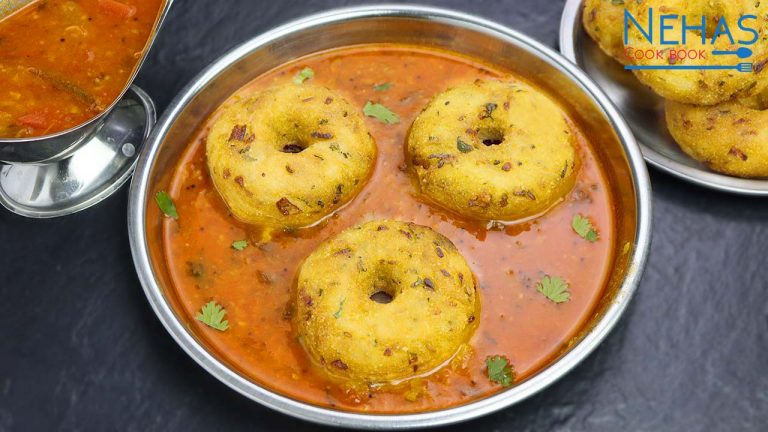 Instant medu vada | sambar in pressure cooker | how to make instant rava vada