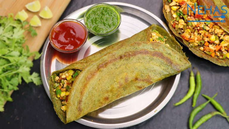 Moong pudla recipe | green moong chilla recipe | whole moong chilla recipe