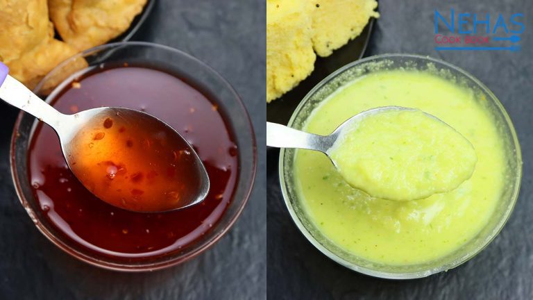 Samosa chutney recipe | khaman dhokla chutney recipe | how to make red and green chutney