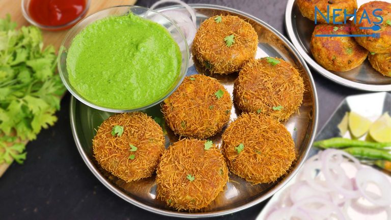 Crispy cutlet recipe | poha besan cutlet recipe | veg cutlet with coriander curd chutney