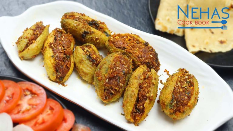 Bharela karela recipe | stuffed karela with besan |  bharwa karela recipe