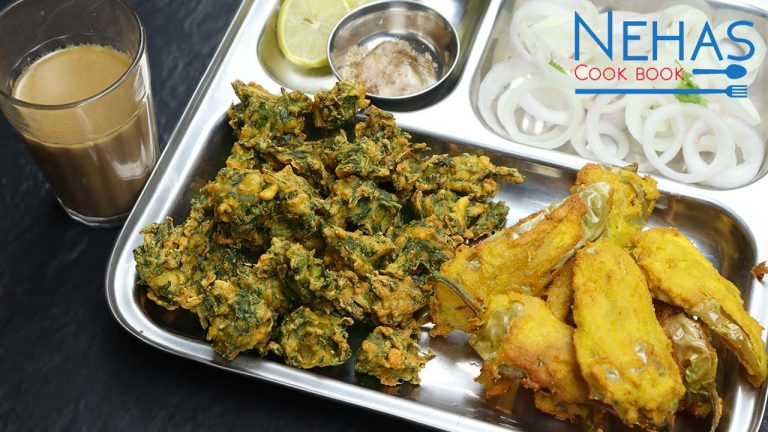 Kathiyawadi gogli bhajiya and patti bhajiya recipe | how to make crispy bhajiya | monsoon special bhajiya