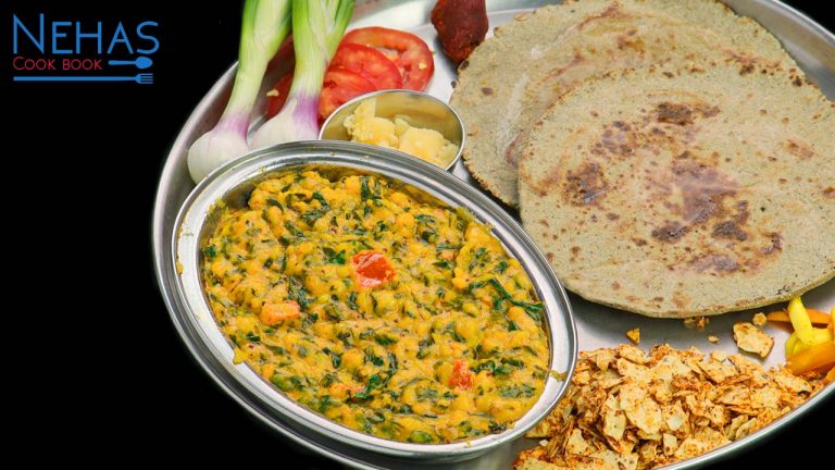 Thali recipe | methi bhaji nu shak recipe | methi nu lotiyu recipe | bajra roti recipe