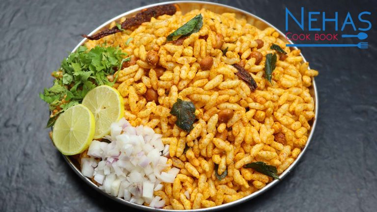 murmura chivda recipe | spicy puffed rice | spicy murmura chivda