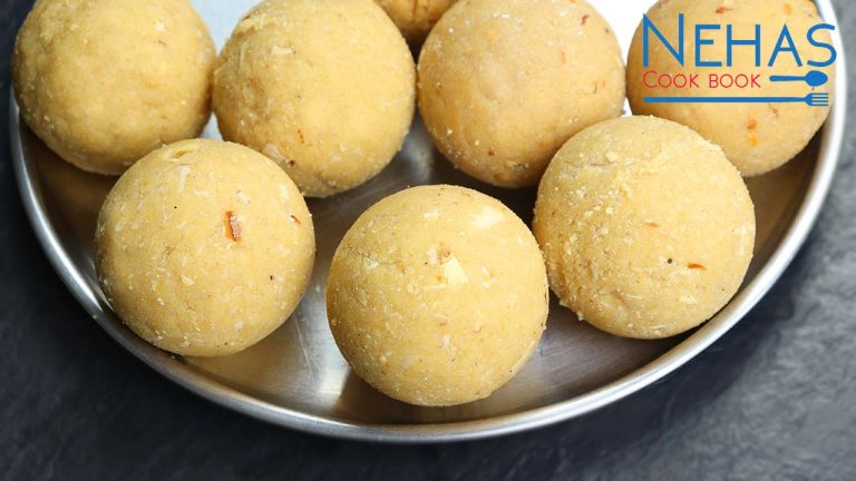 Wheat flour ladoo recipe | how to make wheat ladoo | wheat jaggery ladoo recipe