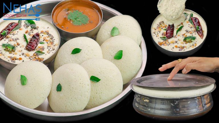 Idli batter recipe | soft idli recipe | hotel style coconut chutney | idli and chutney recipe