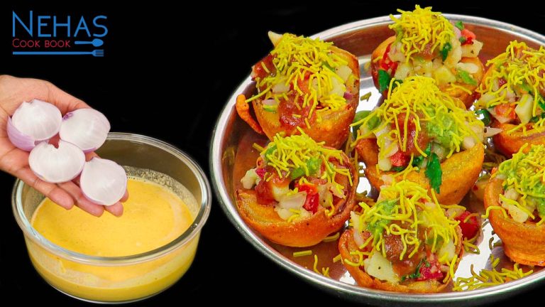 Crispy onion chaat recipe | onion pakoda chaat recipe | instant chaat recipe