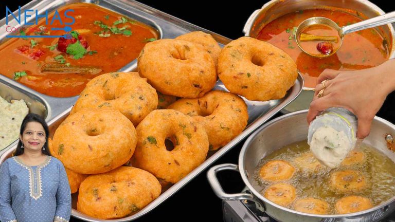 Medu vada recipe | sambar vada | pressure cooker sambar