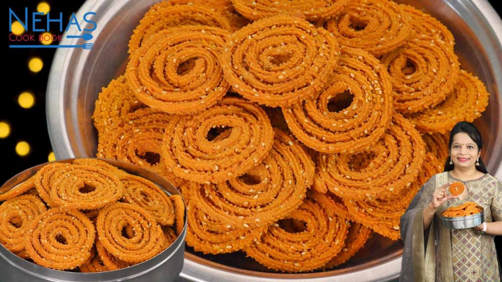 Instant Chakli recipe | instant rice chakli | chakli recipe - Nehas ...