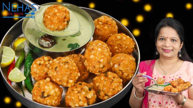 Farali Sabudana vada with kadhi recipe | sabudana vada and farali kadhi | farali kadhi